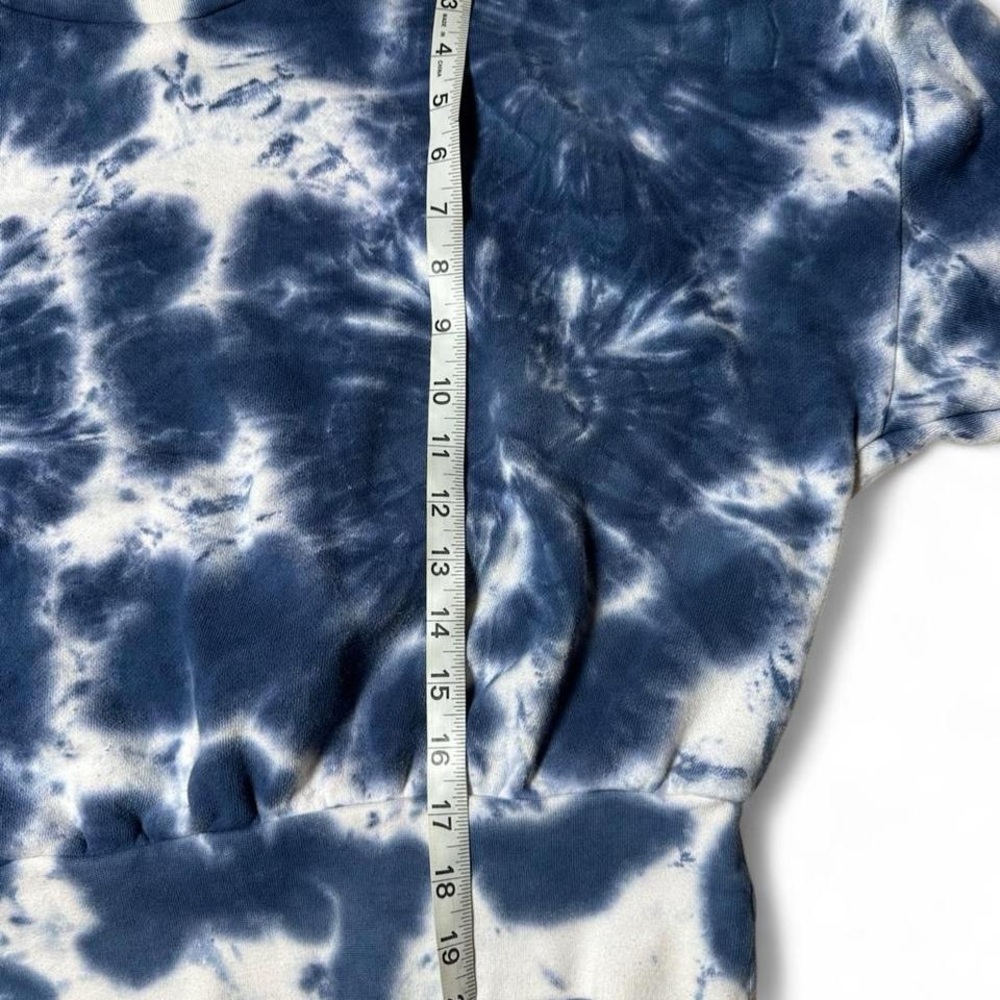 Loose Tie-Dye Cropped crew-neck sweatshirt - Picture 5 of 7